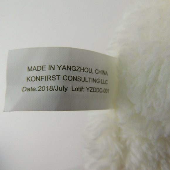Konfirst Consulting White Bear Plush 7" Stuffed Animal - Picture 6 of 6